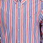 Elegant Red Button-Down Long-Sleeved Shirt