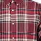Classic Red Button-Down Cotton Shirt
