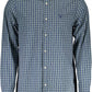 Elegant Long-Sleeved Button-Down Green Shirt