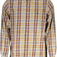 Elegant Purple Cotton Button-Down Shirt