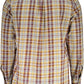 Elegant Purple Cotton Shirt With Button-Down Collar