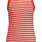 Elegant Wide Shoulder Tank Top in Red