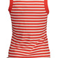 Elegant Wide Shoulder Tank Top in Red