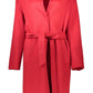 Elegant Long-Sleeved Wool Blend Coat
