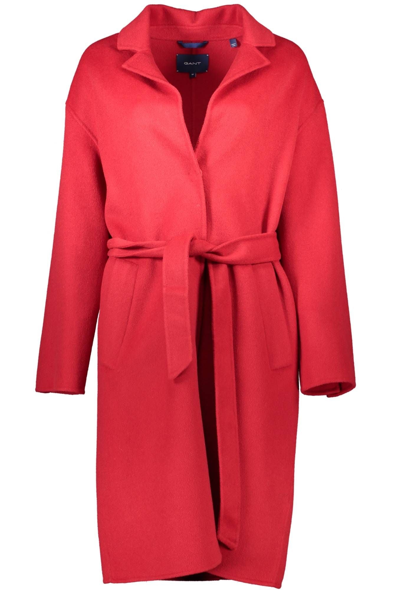 Elegant Long-Sleeved Wool Blend Coat