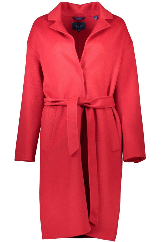 Elegant Long-Sleeved Wool Blend Coat