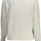 Chic White Organic Cotton Cardigan with Embroidery
