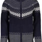 Elegant Long Sleeve Zip Cardigan with Contrast Detail