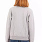 Chic Gray Long Sleeve Zippered Sweatshirt