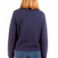Elegant Blue Cotton Sweatshirt with Classic Logo