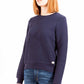 Elegant Blue Cotton Sweatshirt with Classic Logo