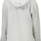 Chic Gray Hooded Sweatshirt with Side Slits