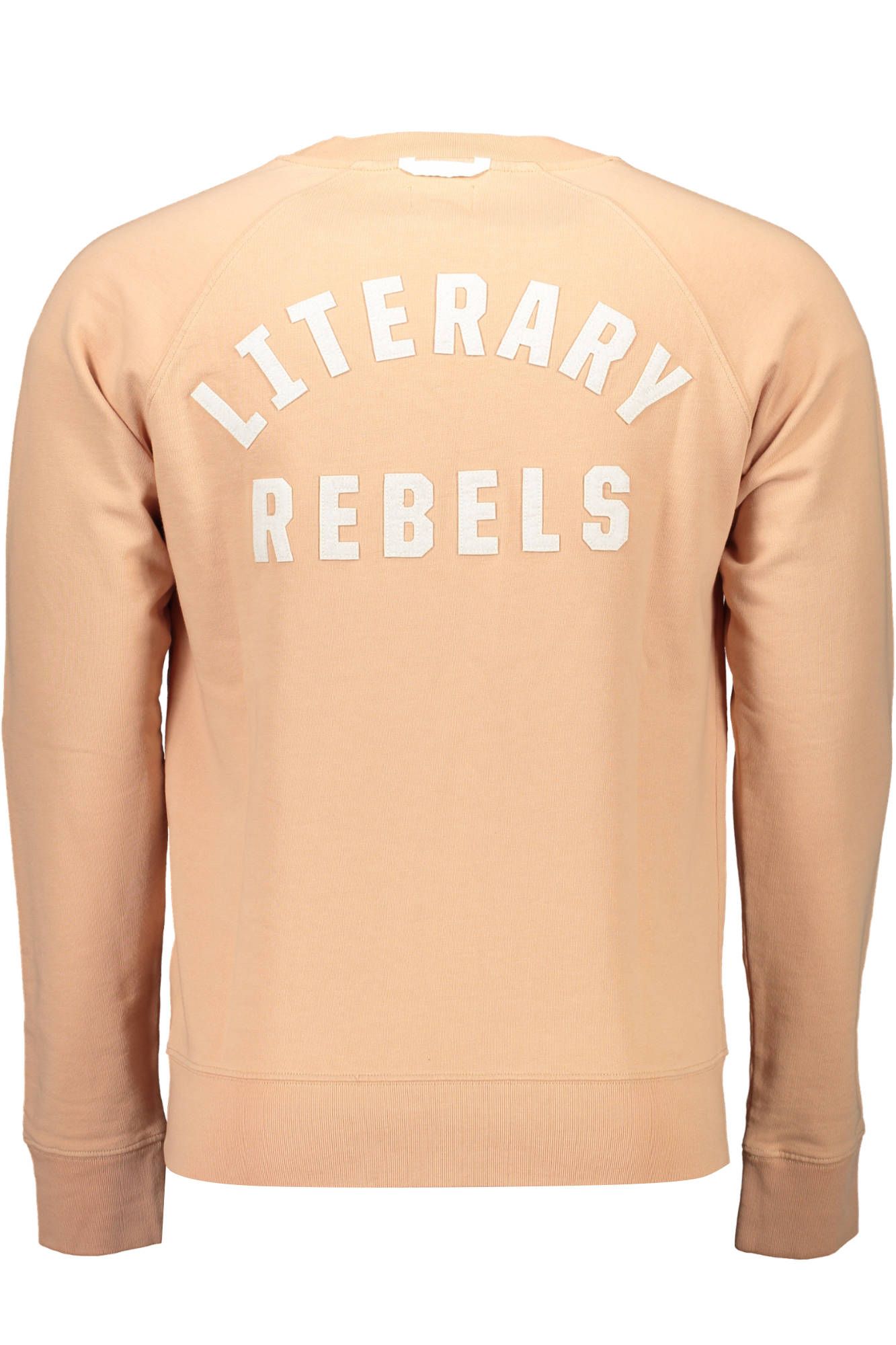 Beige Round Neck Sweater with Logo Detail