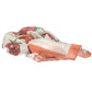 Chic Contrasting Print Cotton Scarf