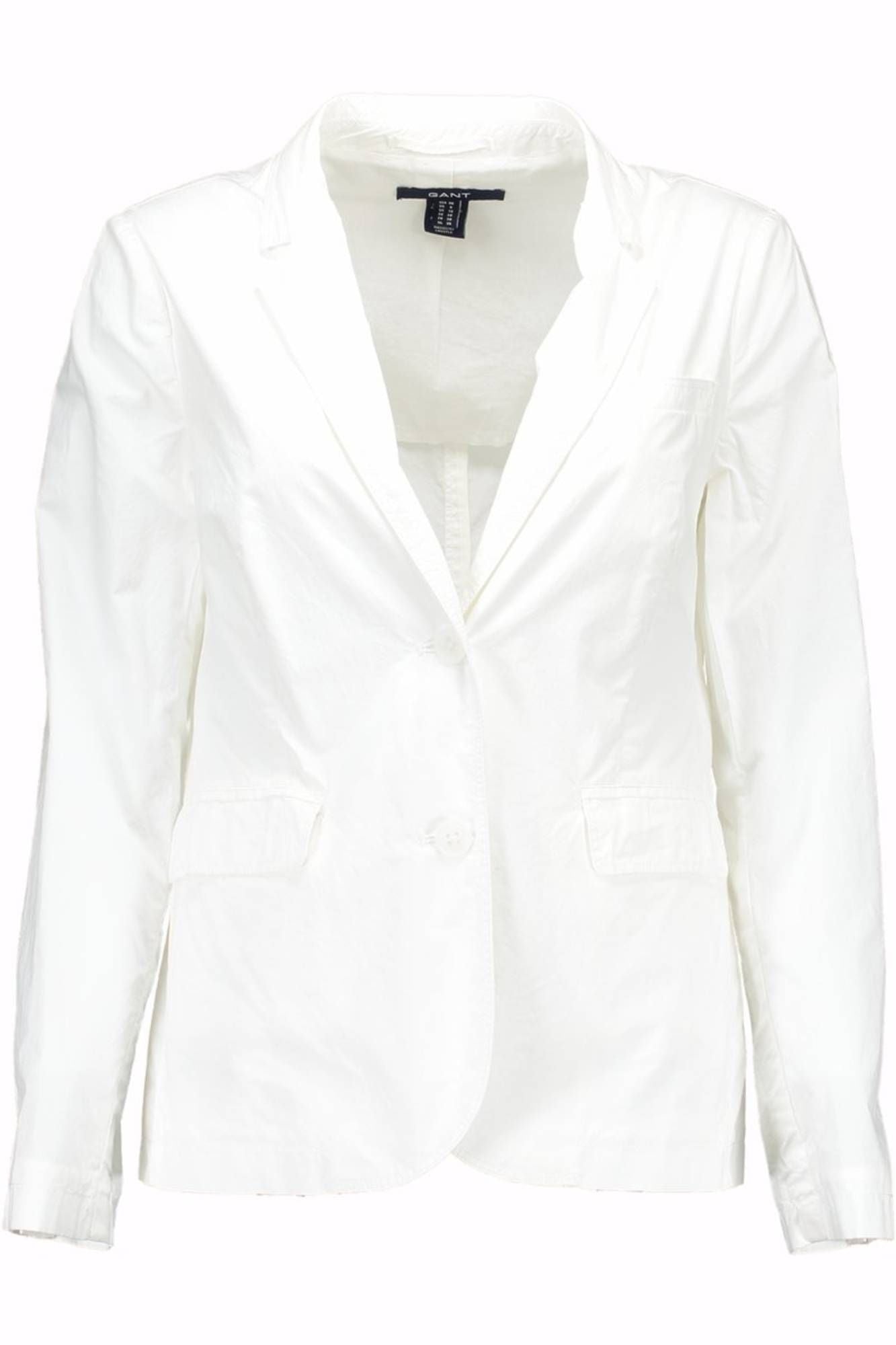 Elegant White Cotton Classic Jacket