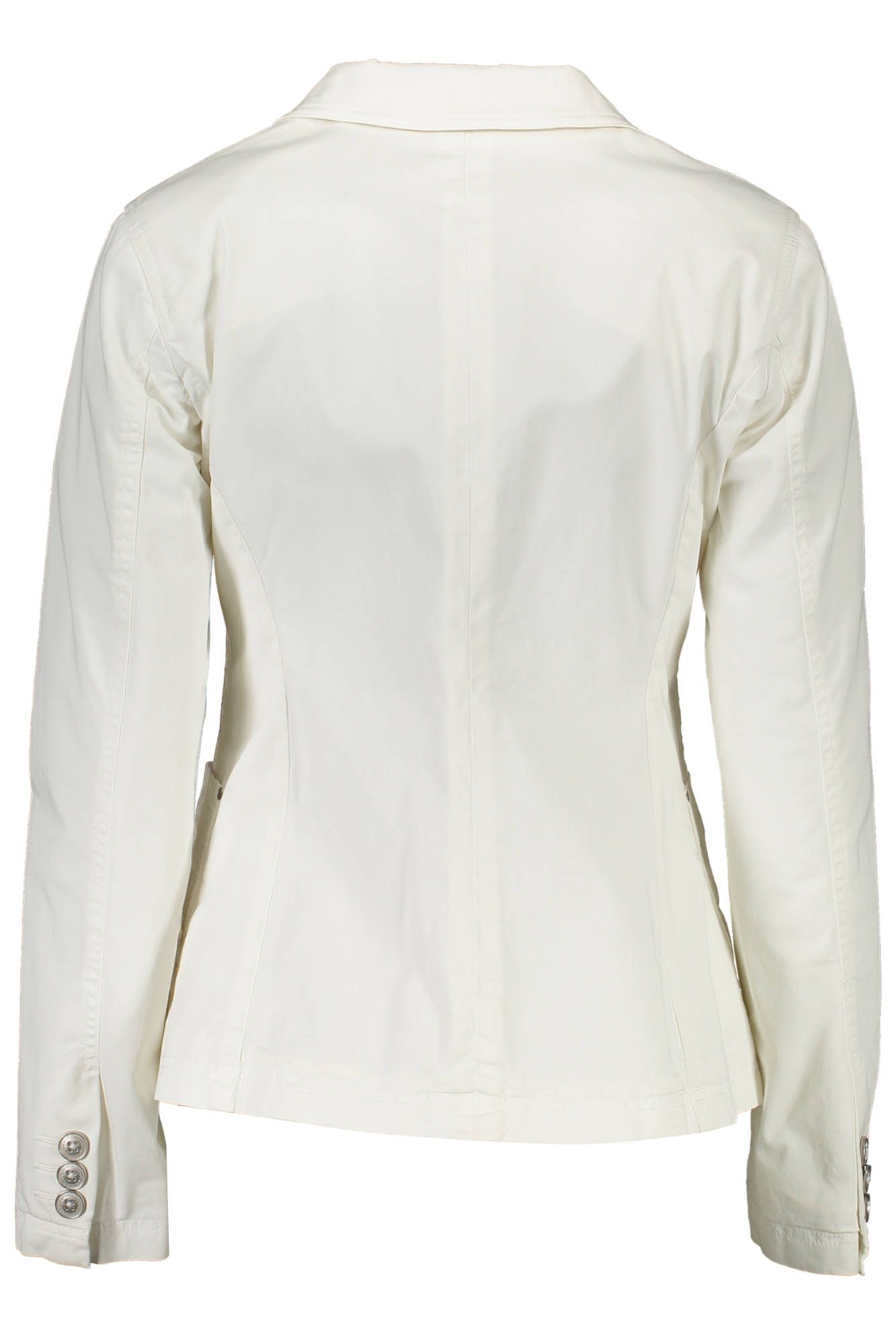 Elegant White Cotton Classic Jacket