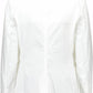 Elegant White Cotton Classic Jacket