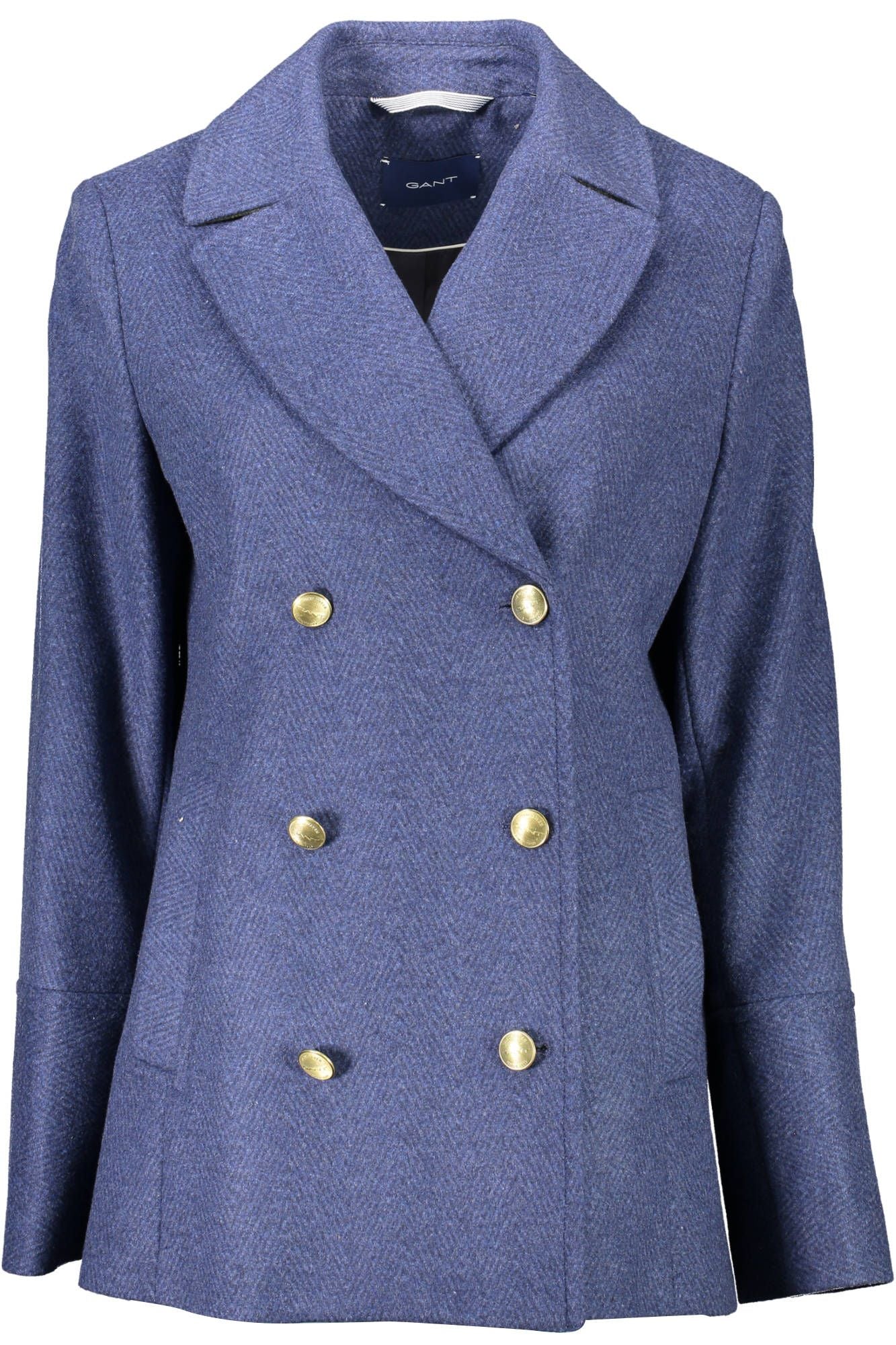 Sophisticated Blue Double-Breasted Jacket