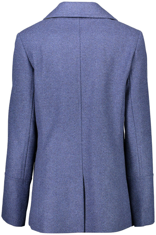 Sophisticated Blue Double-Breasted Jacket