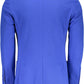 Elegant Light Blue Classic Cotton Jacket