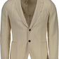 Elegant Beige Long Sleeve Classic Jacket