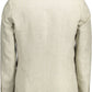 Beige Linen Classic Jacket with Logo