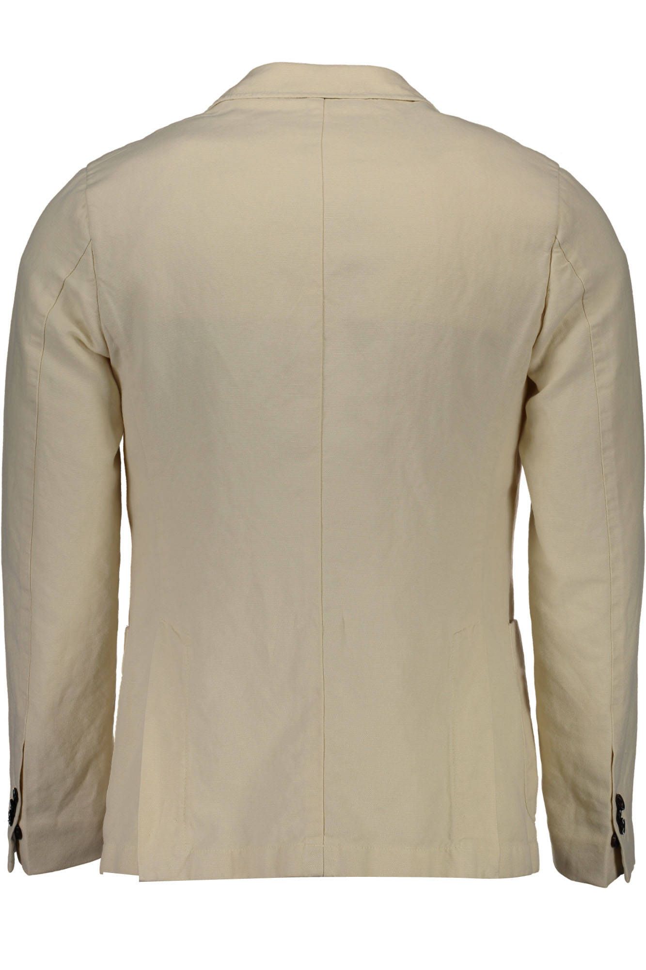 Elegant Beige Long Sleeve Classic Jacket