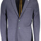 Elegant Blue Classic Long Sleeve Jacket