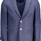 Elegant Linen Blue Jacket for Men