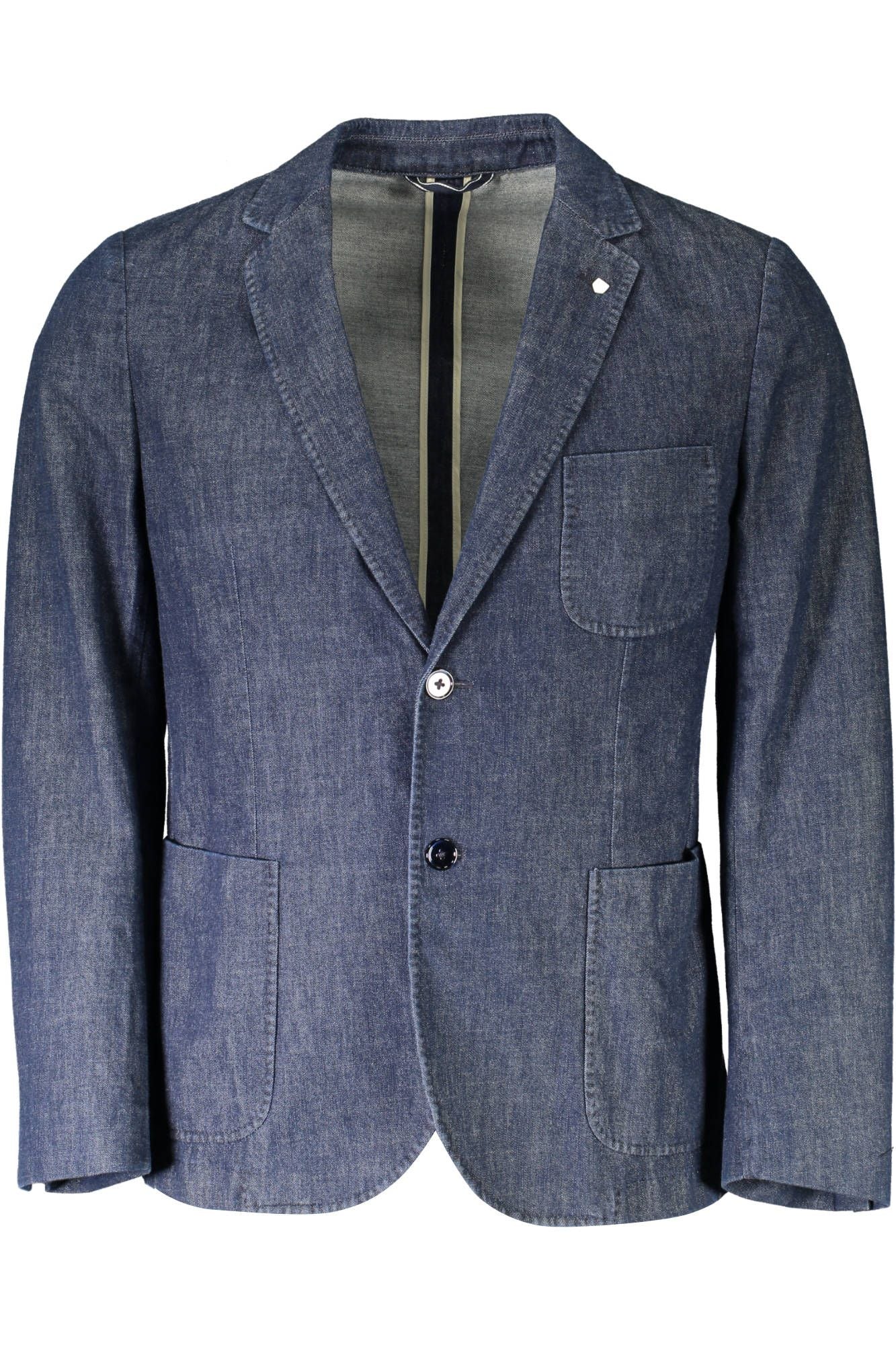 Elegant Long Sleeve Classic Jacket in Blue