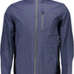 Elegant Blue Cotton Sport Jacket with Logo