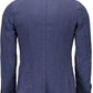 Elegant Linen Classic Jacket - Serene Blue