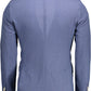 Chic Slim-Fit Blue Jacket with Elegant Detailing
