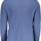 Elegant Cotton Blend Blue Jacket