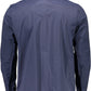 Elegant Blue Cotton Sport Jacket with Logo