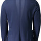 Elegant Blue Cotton Classic Jacket