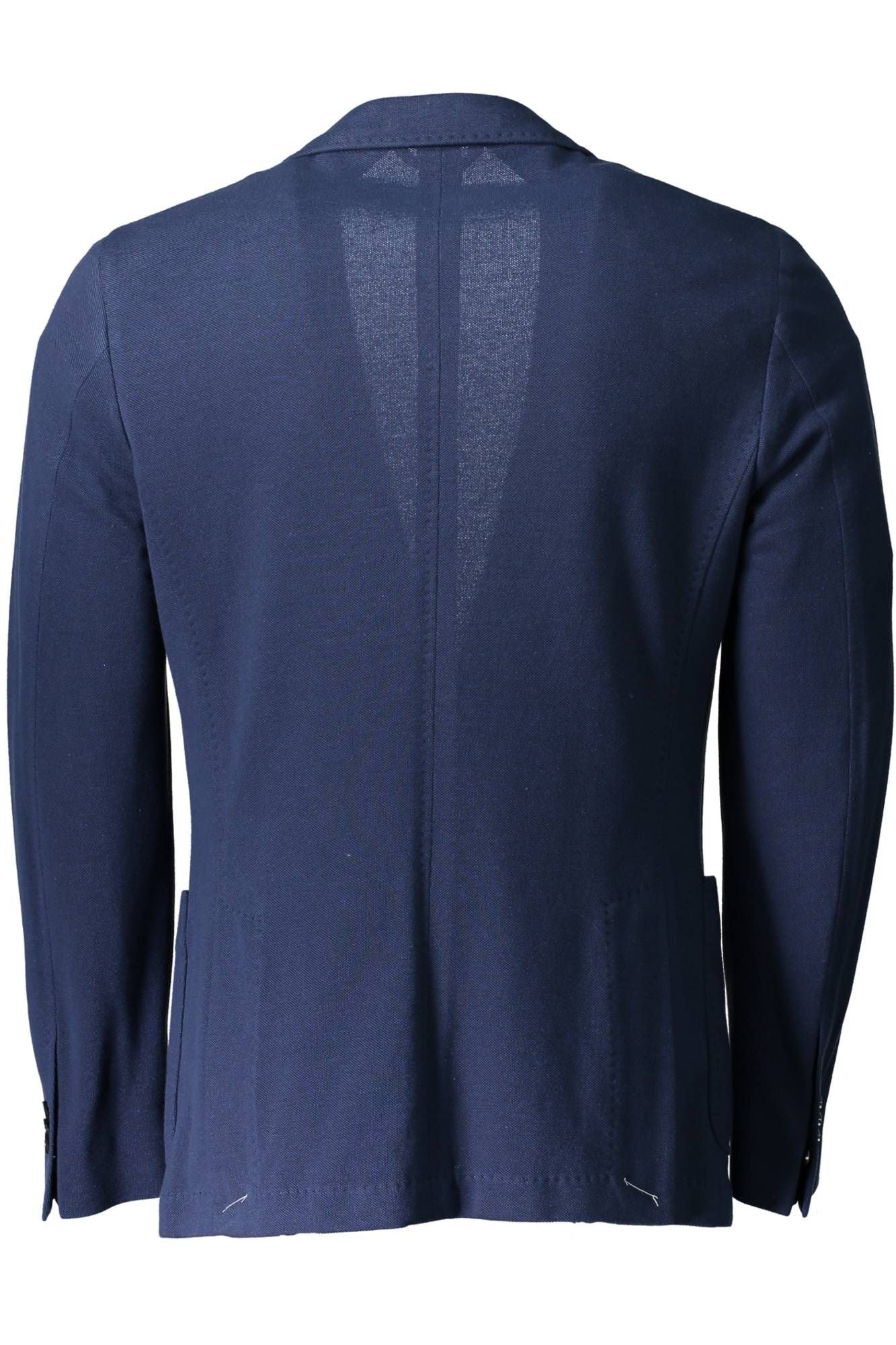 Elegant Blue Cotton Classic Jacket