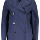 Elegant Blue Cotton Sports Jacket
