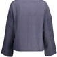 Elegant Blue Sports Jacket with Chic Logo
