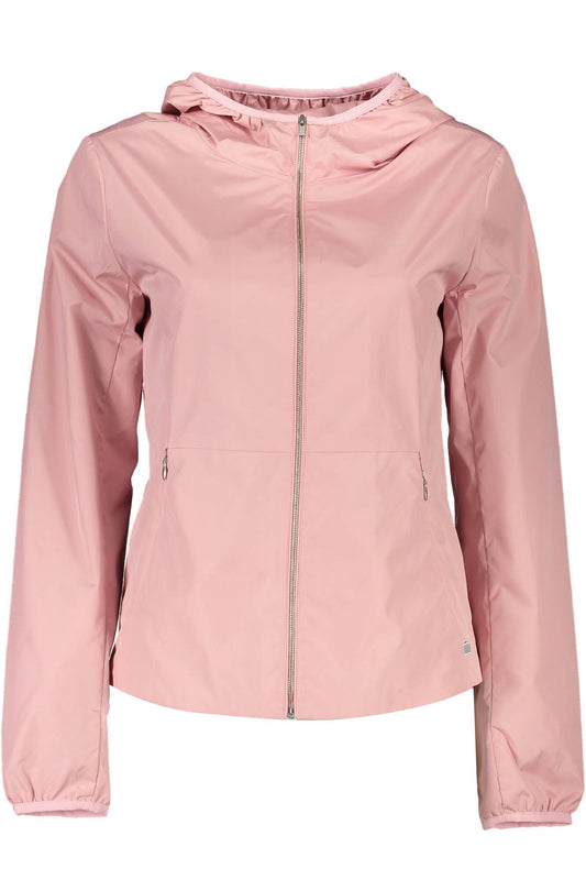 Elegant Pink Long Sleeve Sport Jacket