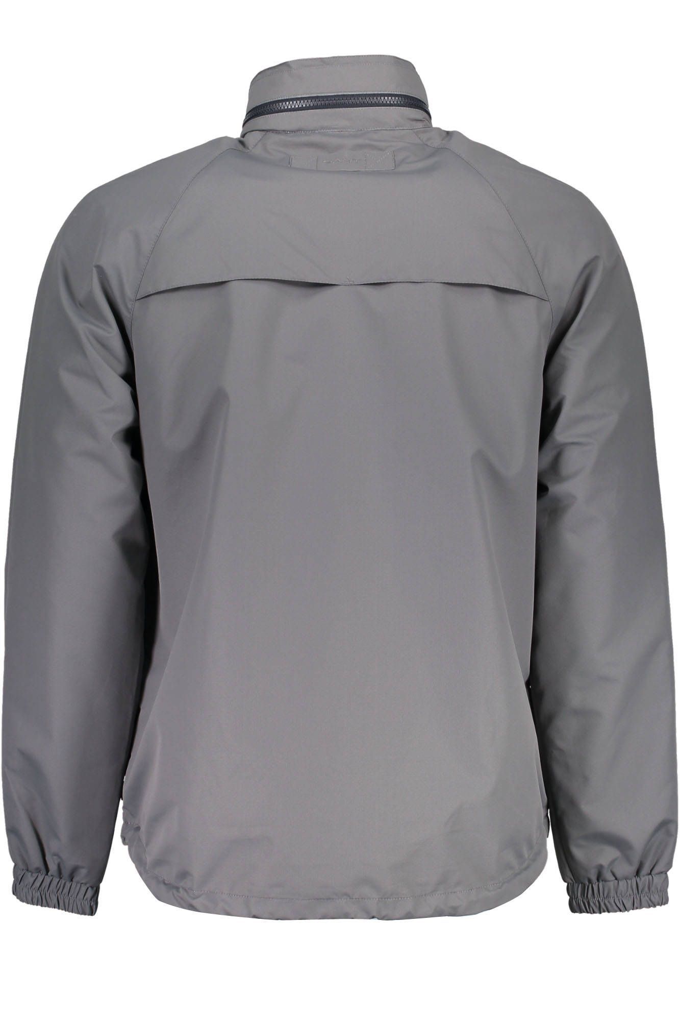 Elegant Gray Sport Jacket with Hood