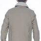Beige Long-Sleeve Cotton Jacket with Pockets