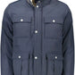 Elegant Padded Blue Jacket with Ample Pockets