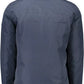 Elegant Padded Blue Jacket with Ample Pockets