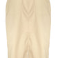 Beige Cotton Longuette Skirt with Logo