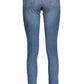 Chic Light Blue Faded Jeans for Women