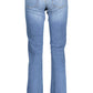 Chic Slim-Fit Faded Blue Jeans