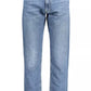 Chic Faded Blue Denim Jeans