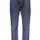 Sleek Slim-Fit Cotton Jeans in Blue