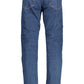 Chic Blue Regular Cotton Jeans for Men
